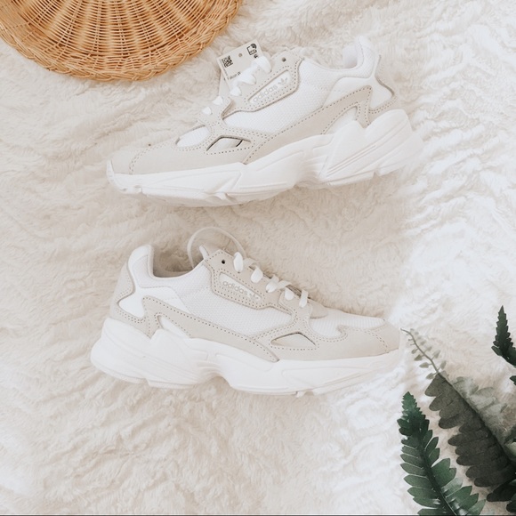 adidas white falcon shoes